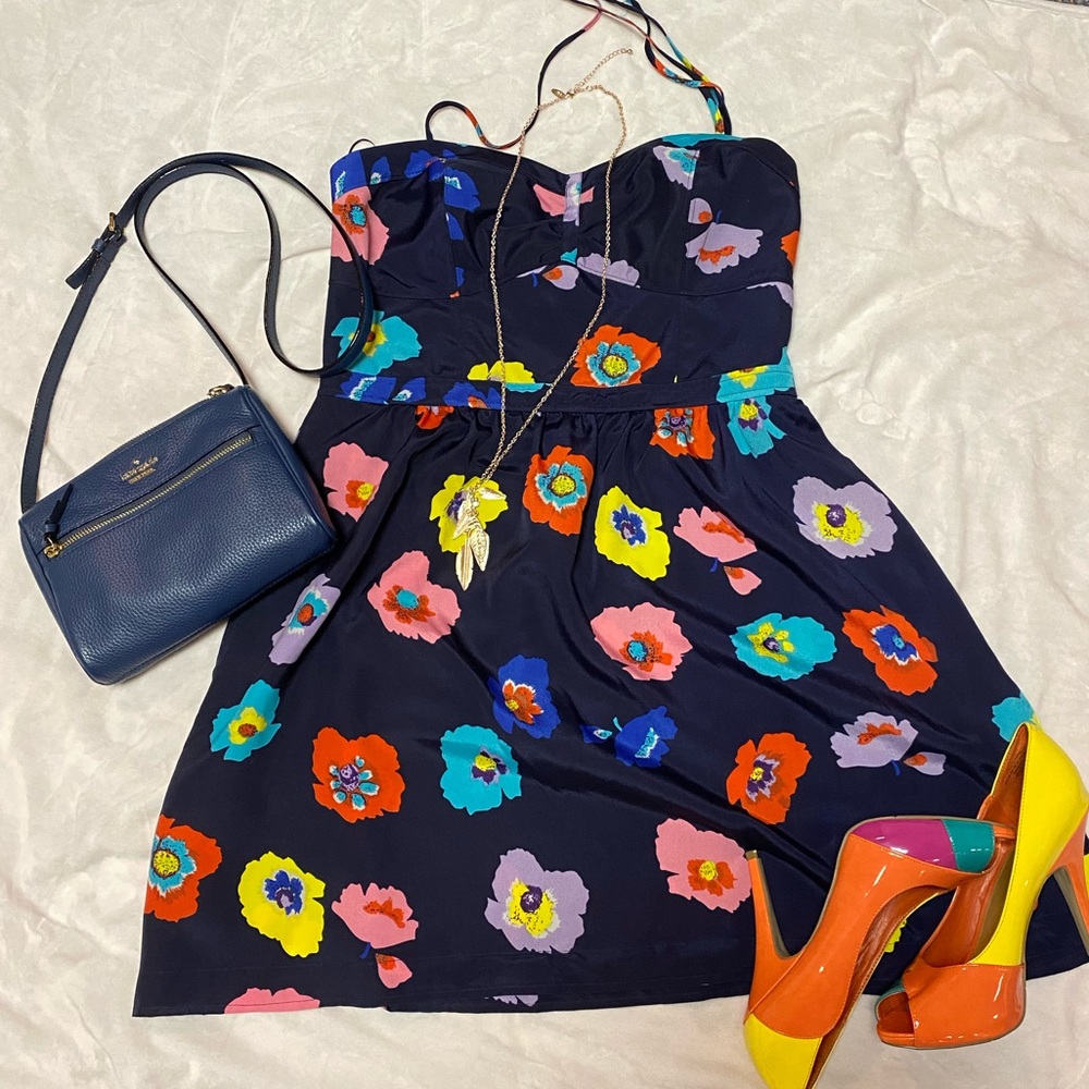 American Eagle Floral Halter Dress